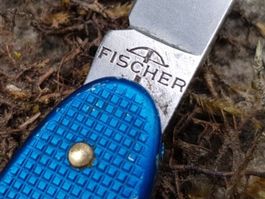 FISCHER alox Sackmesser VICTORINOX Taschenmesser Couteau rar