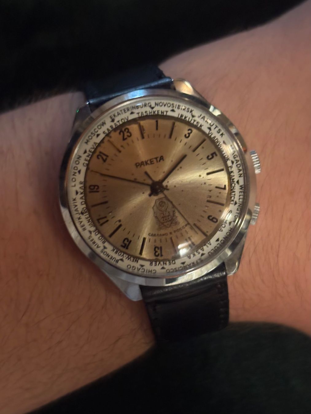 Raketa Orologi: Raketa Worldtimer KGB - Ultra Rare – Usato da Chêne-Bougeries venduto da Auction-Genevensis 4