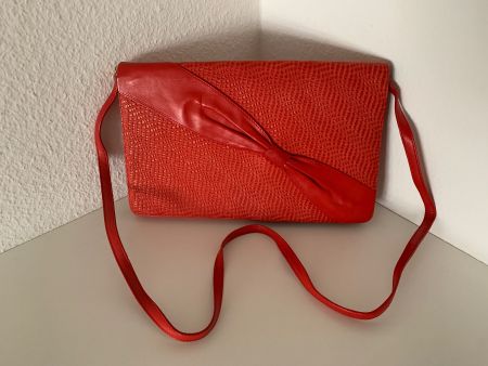 Vintage Handtasche Clutch Leder Locher Neupreis 250,- CHF