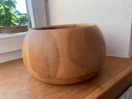 Grosse Vintage Holzschale von Nor Art Norwegen