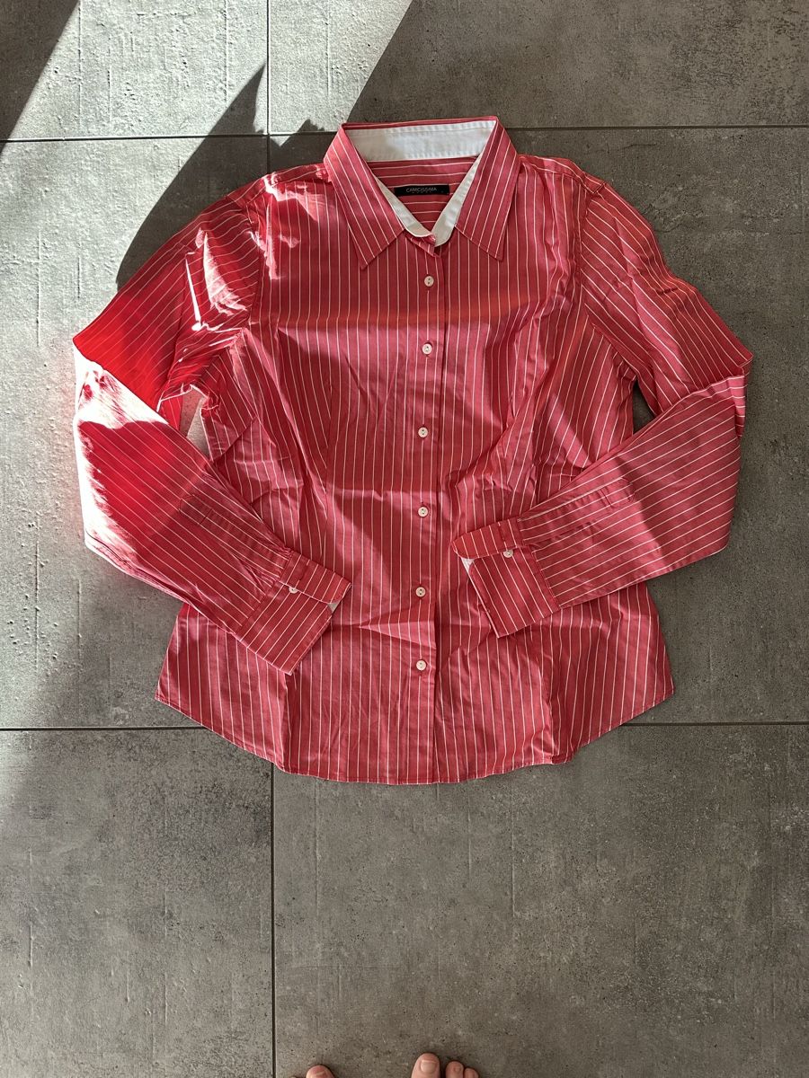 Blusen: Camicia Camicissima a righe rosa e bianca M – Gebraucht aus Losone von niv_8vwx
