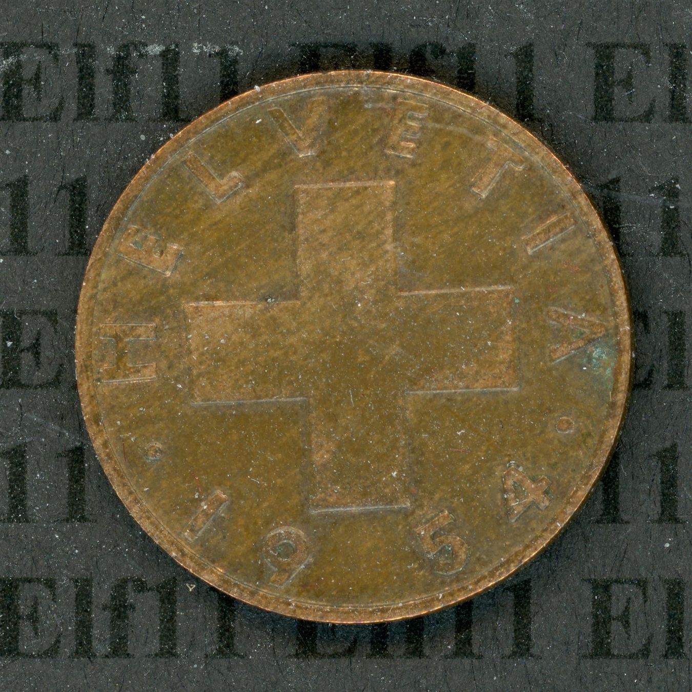 Tutti le monete: CHF___0.02 1954 ss-vz 2 Rappen – Usato da Widnau venduto da Elf11