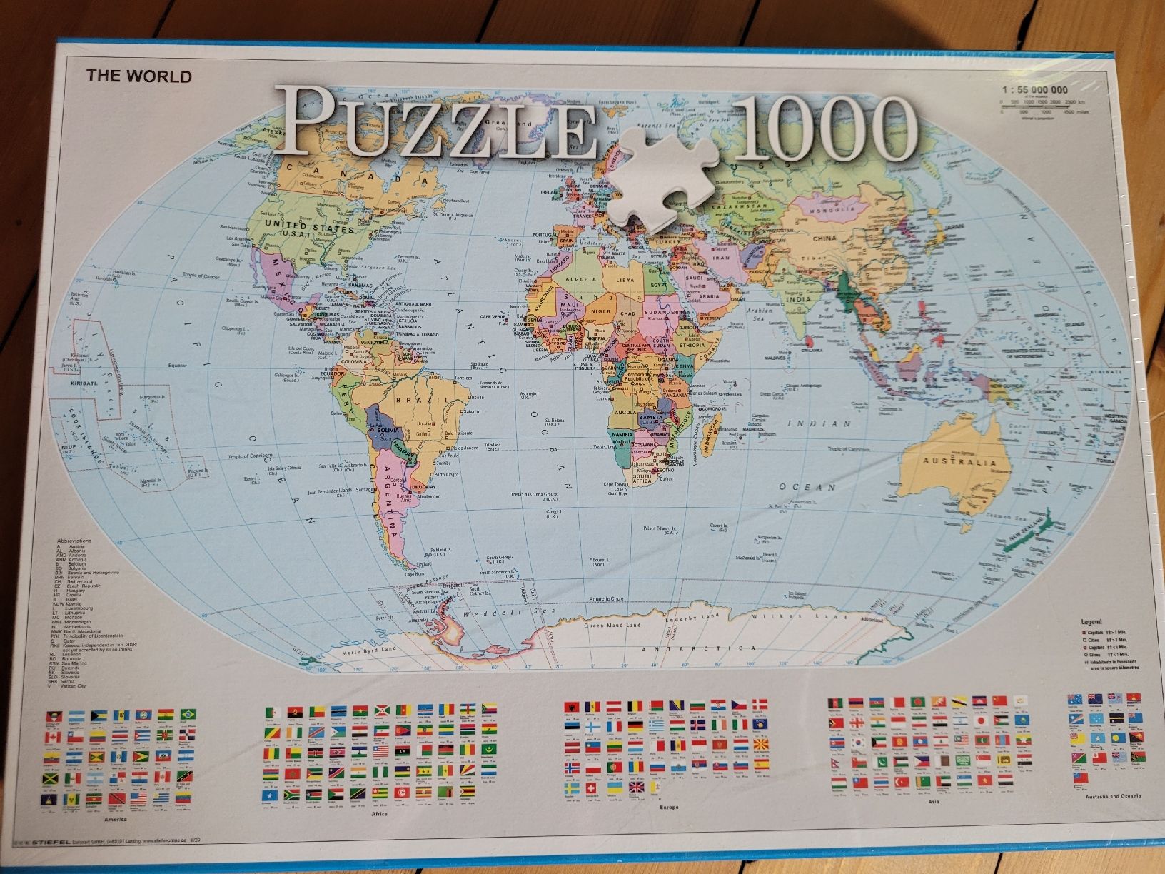 Puzzle: Neues 1000-Teile Puzzle "Die Welt" – Nuovo e nell'imballaggio originale da Seengen venduto da Mahu727 1