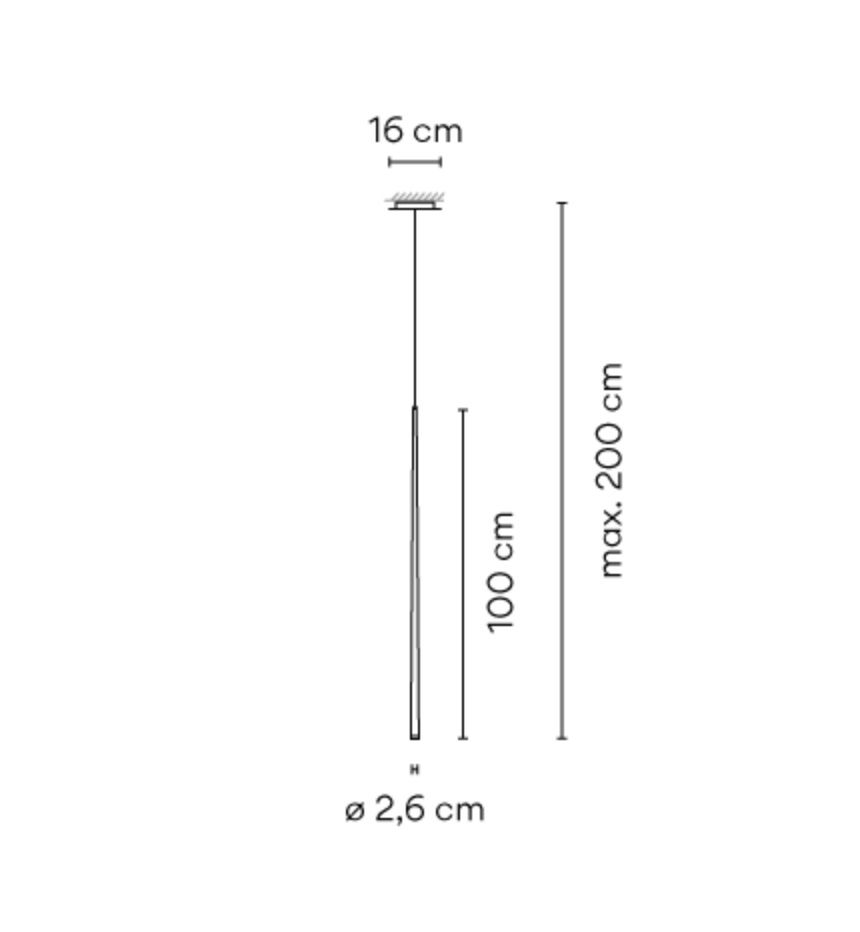Lampadari & plafoniere: Vibia Slim LED Hängeleuchte weiss – Usato da Schönenbuch venduto da aar_c65w 3