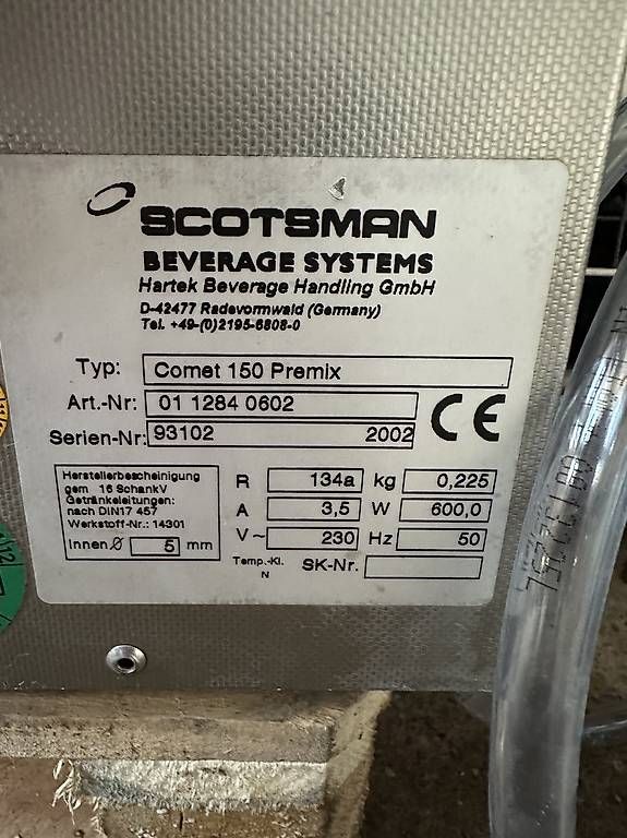 Tutte le macchine: Scotsman Comet 150 Premix Durchlaufkühler mit Eisbank – Usato da Kleindöttingen venduto da jas_5nyc 1