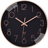 Wanduhr Funk Lautlos Funkuhr Wand Tickgeräusche 30cm Quarz