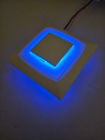UP-Schalter Sch3/1L LED-Blau Feller EdizioDue Weiss Neu