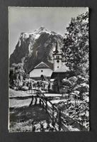 AK Grindelwald Kirche mit Wetterhorn