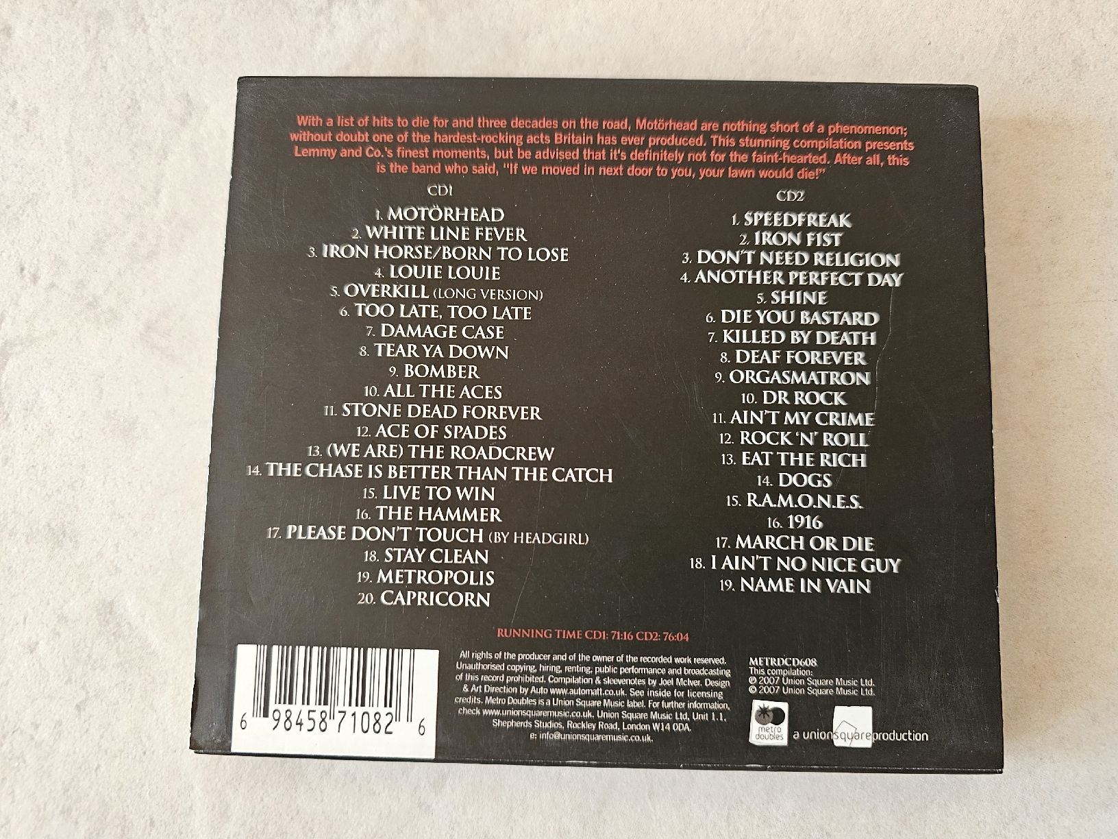 CD: Motörhead  -  The Essential  /  2 CD Set – Usato da Schneisingen venduto da backstore24 1