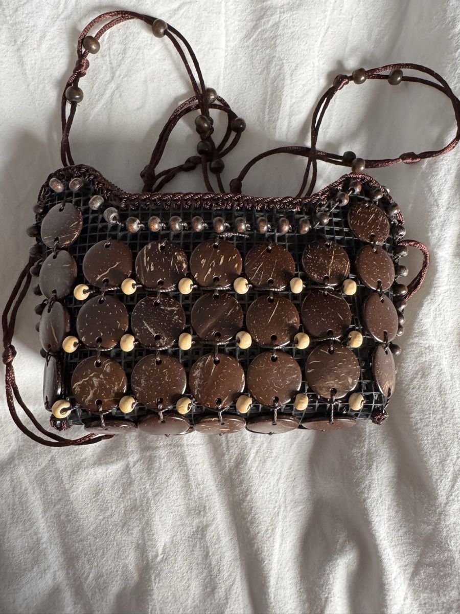 Borse da donna: Small Coconut Shell Beads Bag - New - Handmade in Peru – Nuovo (secondo la descrizione) da Zürich venduto da olalinda 6
