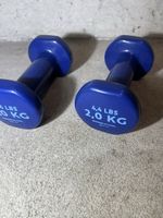 Hanteln 2.0 KG 2 Stk blau guter Zustand