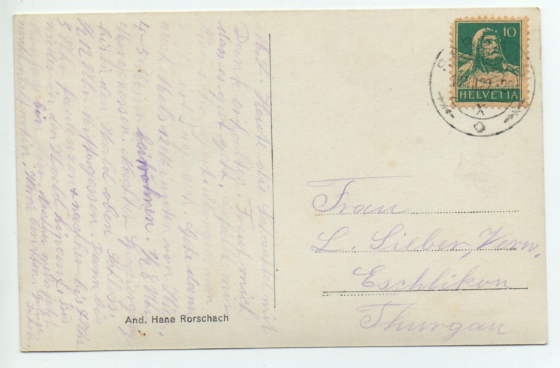 Cartoline postali: SARGANS mit Gonzen – Usato da Jona venduto da philajona 1