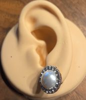 Elegante Ohrclips mit unechter Perle - NEU