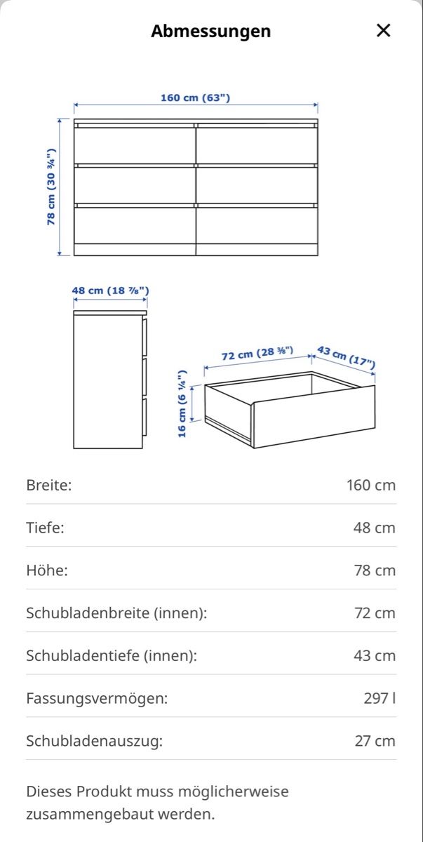 Commodes: Malm Kommode – D'occasion à Kloten par Zazu 3