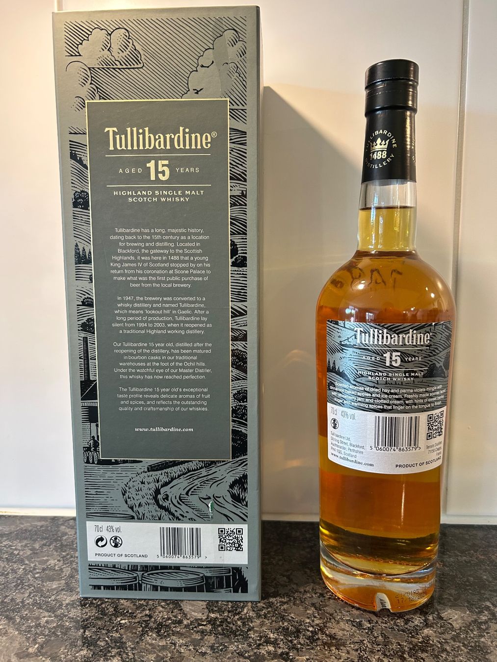 Bevande alcoliche: Tullibardine 15 years Single Malt Whisky – Usato da Wangen an der Aare venduto da SG94 1