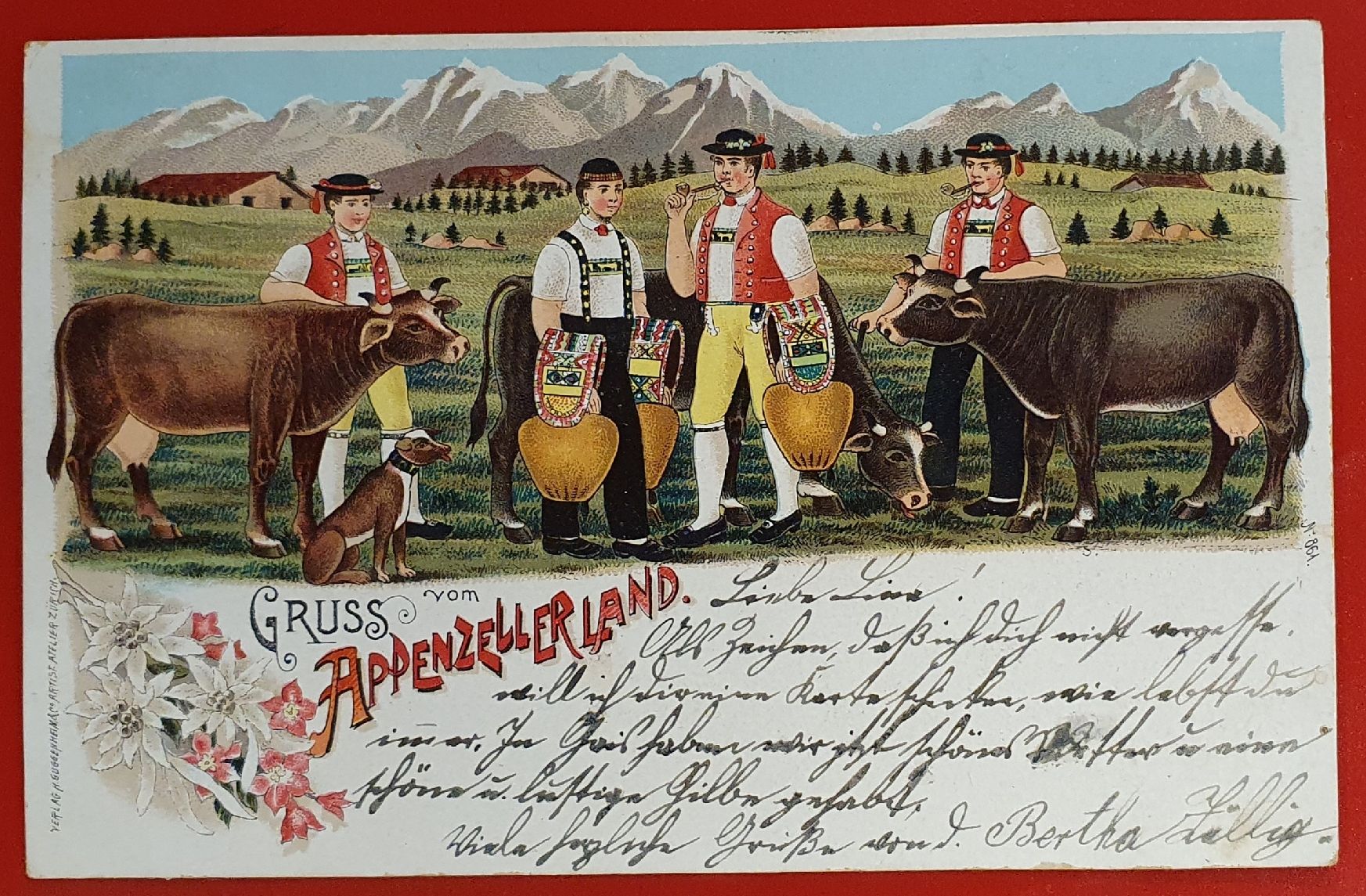 Ansichtskarten: Gruss vom Appenzellerland 1900 – Gebraucht aus Kreuzlingen von Rschweiz1