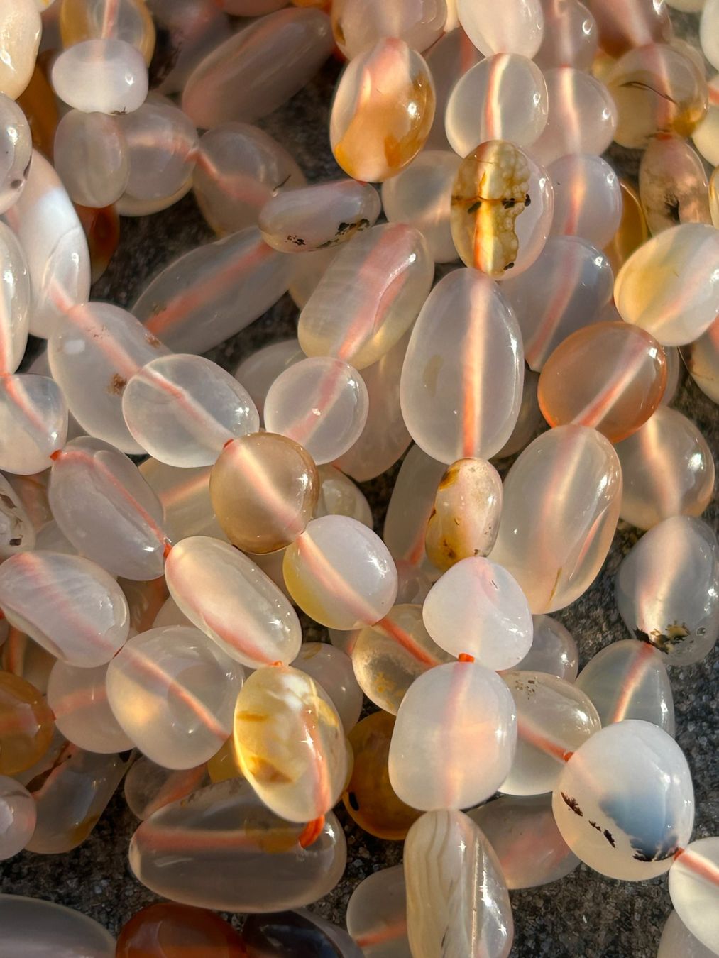 Pietre preziose: Strang echte ocean chalcedon 6-8 mm – Nuovo e nell'imballaggio originale da Niederrohrdorf venduto da Ytobi 1