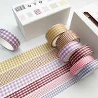 Washi Tape 6er Set karriert und gestreift "Basic plaid"