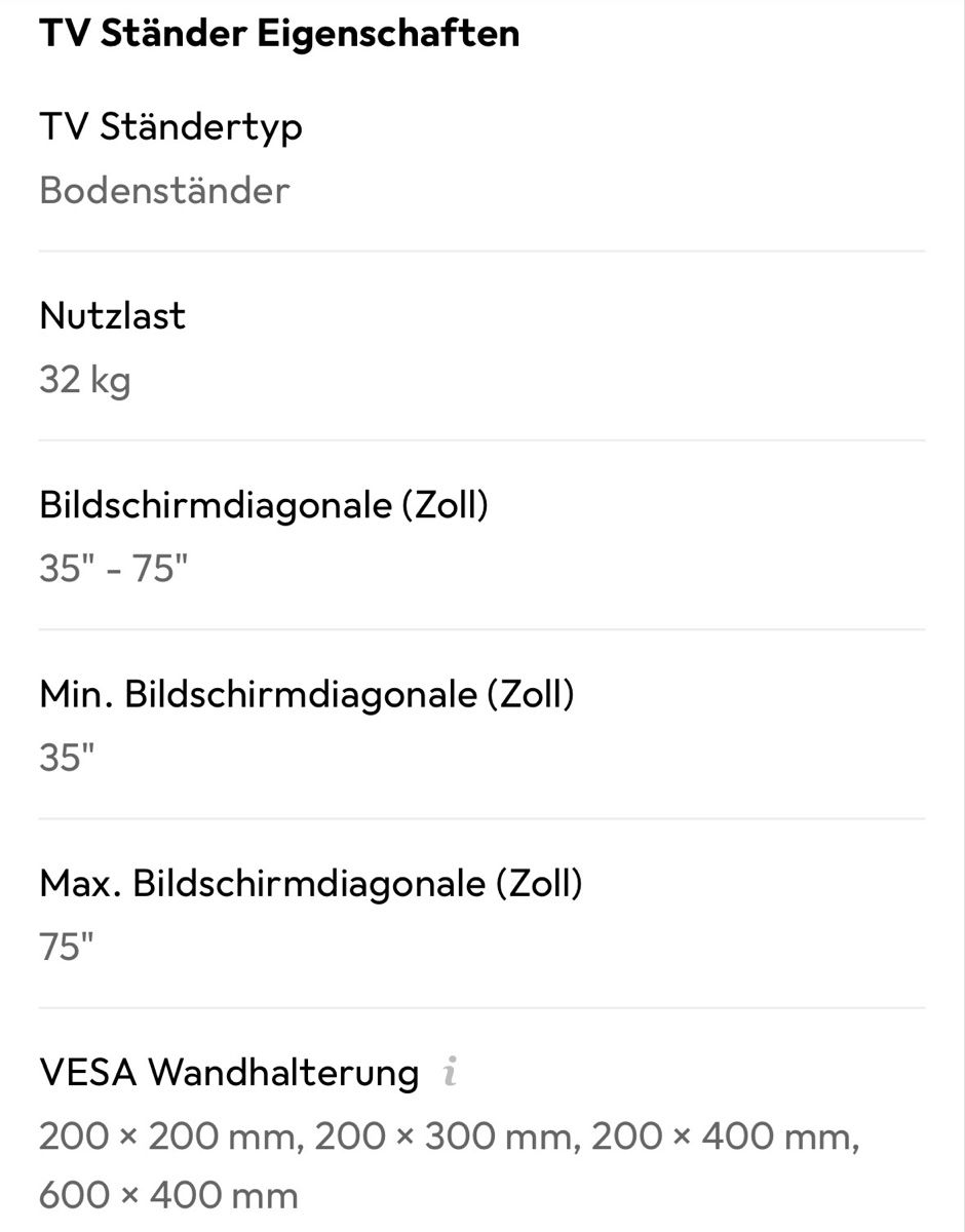 Wandhalterungen: TV Ständer Bodenständer 35"-75" – Gebraucht aus Dietlikon von rogd 4