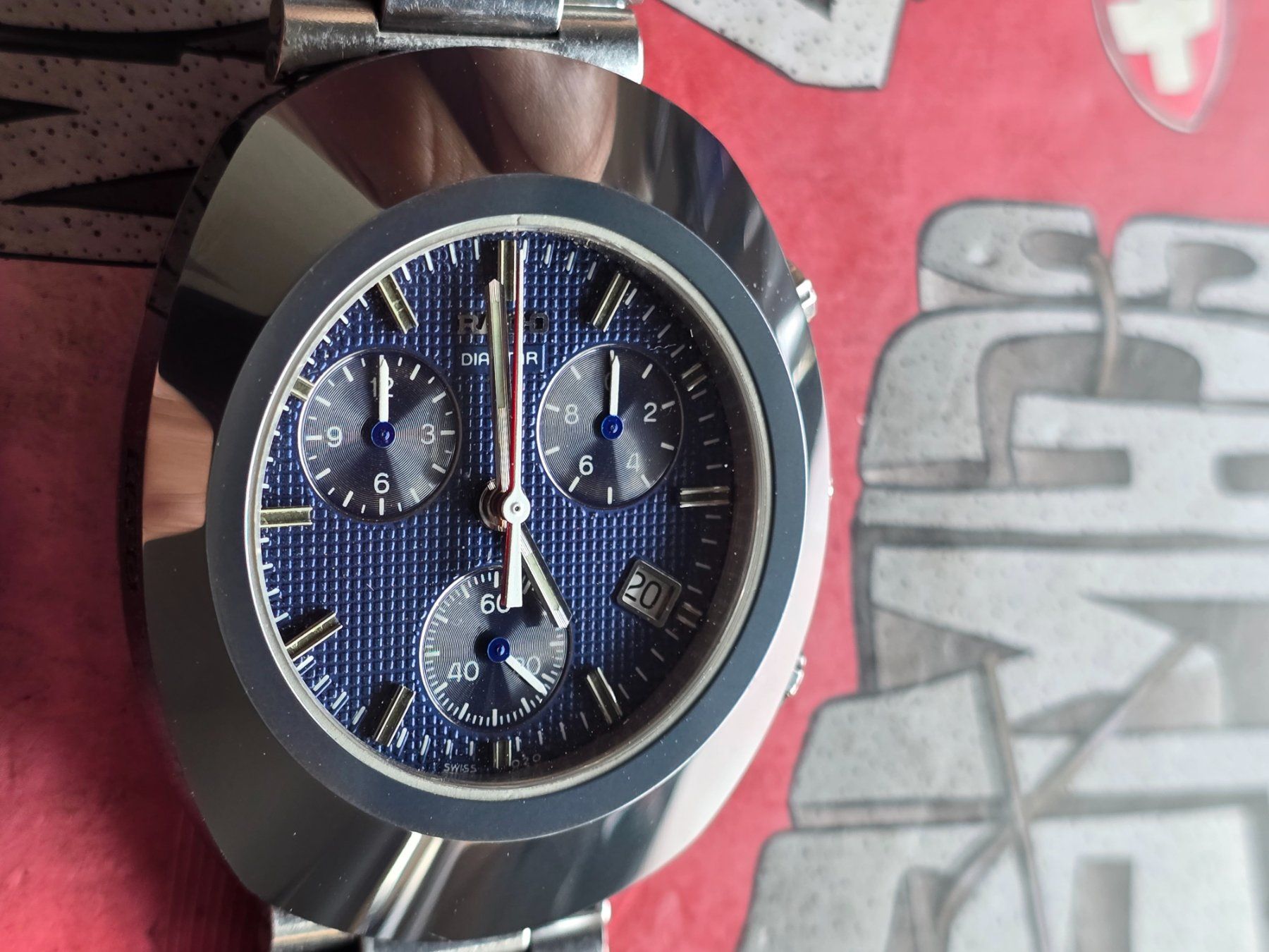 Rado Orologi: 704 Rado Diastar Date Chronograph Wunderschoen – Usato da Muri AG venduto da Corredor 2