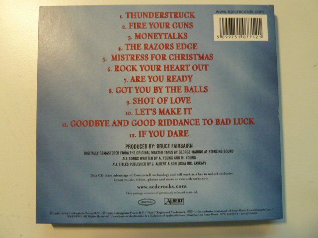 CDs: AC/DC - The razors edge  (Digipack) – Gebraucht aus Au ZH von sikoku 2