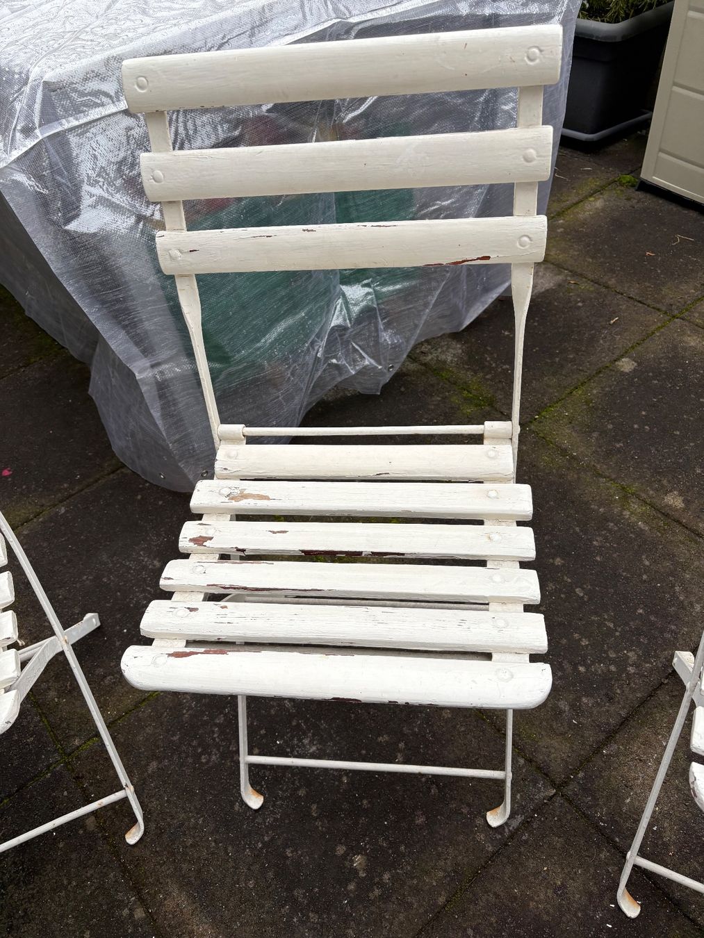 Sedie: Gartenstuhl Shabby chic – Usato da Unterägeri venduto da Muggenstutz03