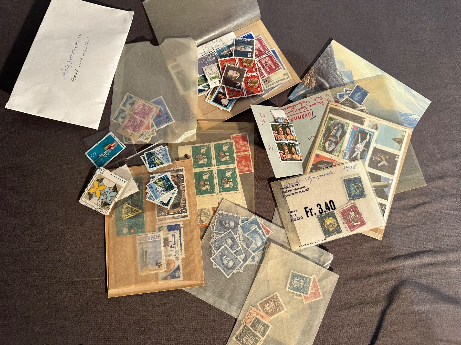 Alle Briefmarken: Schweiz und Weltweit Briefmarken Lot – Gebraucht aus Stettfurt von 2442