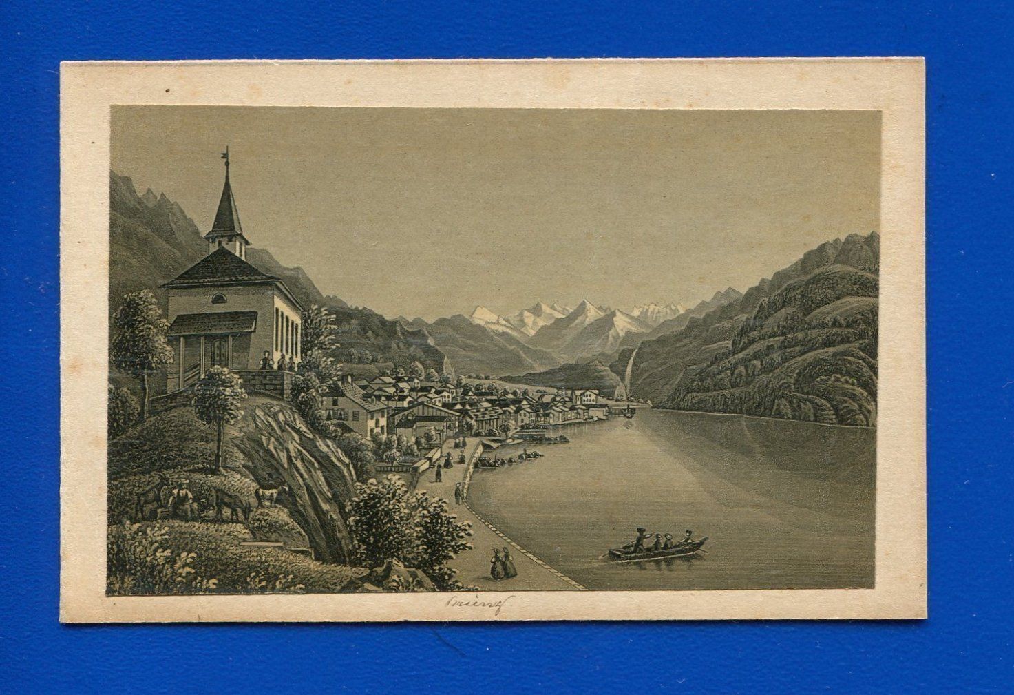 Foto & Immagini: Brienz  -  Aquatinta um 1860 – Usato da Röthenbach i. E. venduto da Heureka5