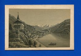 Brienz  -  Aquatinta um 1860