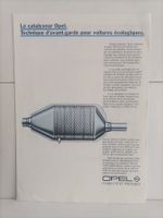 Brochure Catalogue Le catalyseur Opel 1985 (Suisse)