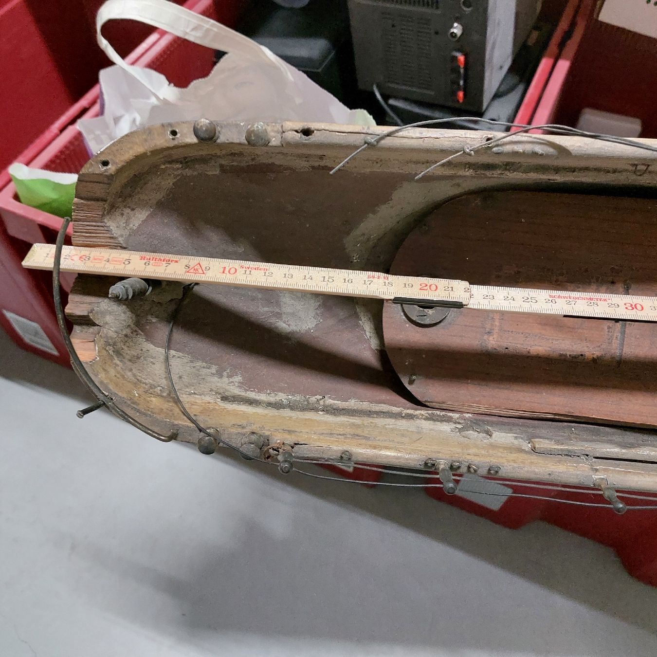 Kit di modellismo & Modellini statici: Modellboot, ca1920 er Lang ca 96 cm, Holz – Usato da Freienbach venduto da Stuagert 3