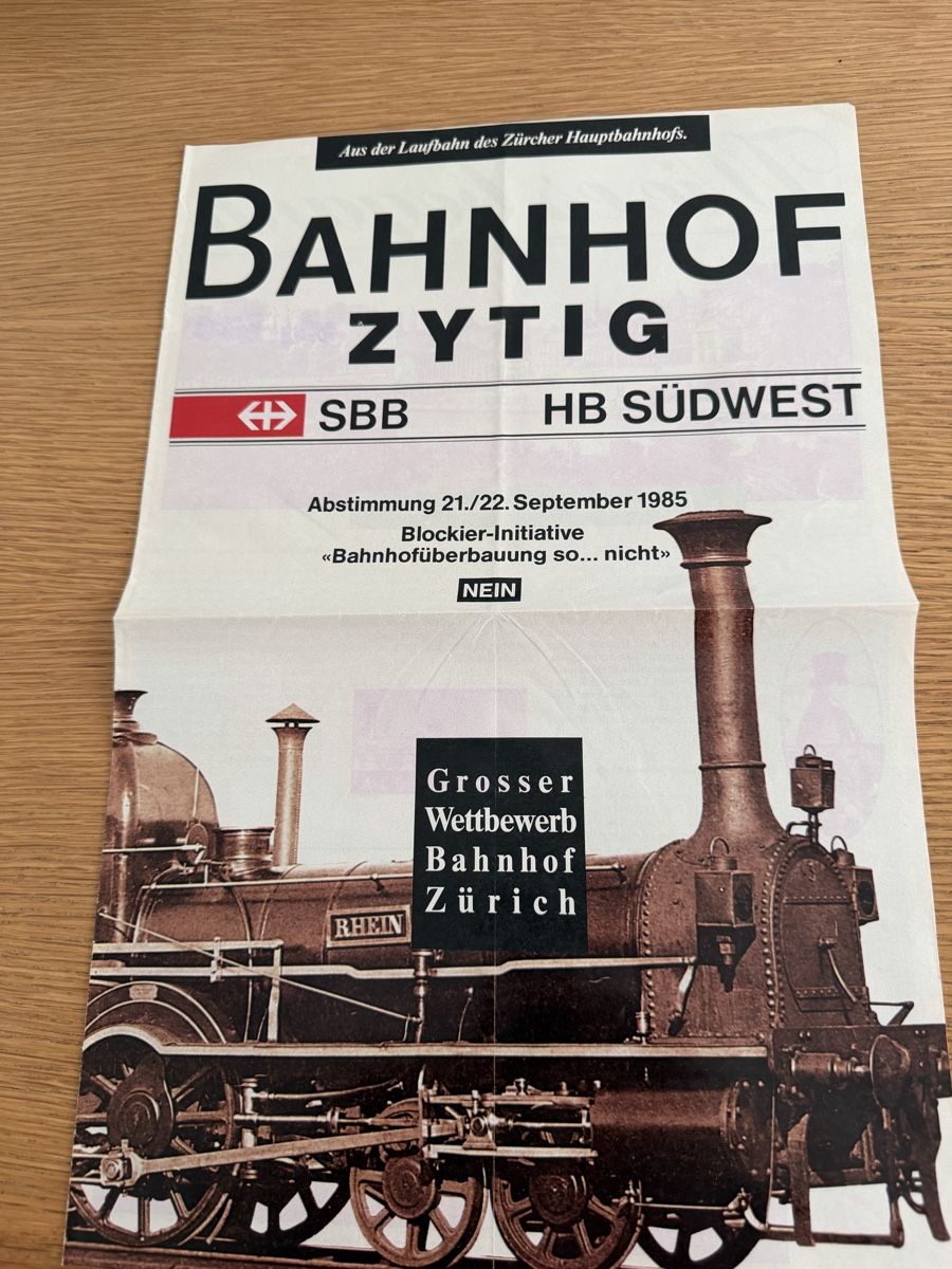 Riviste & Magazine: Bahnhofzeirung Zürich 1985 – Usato da Murgenthal venduto da Tina_4055 1