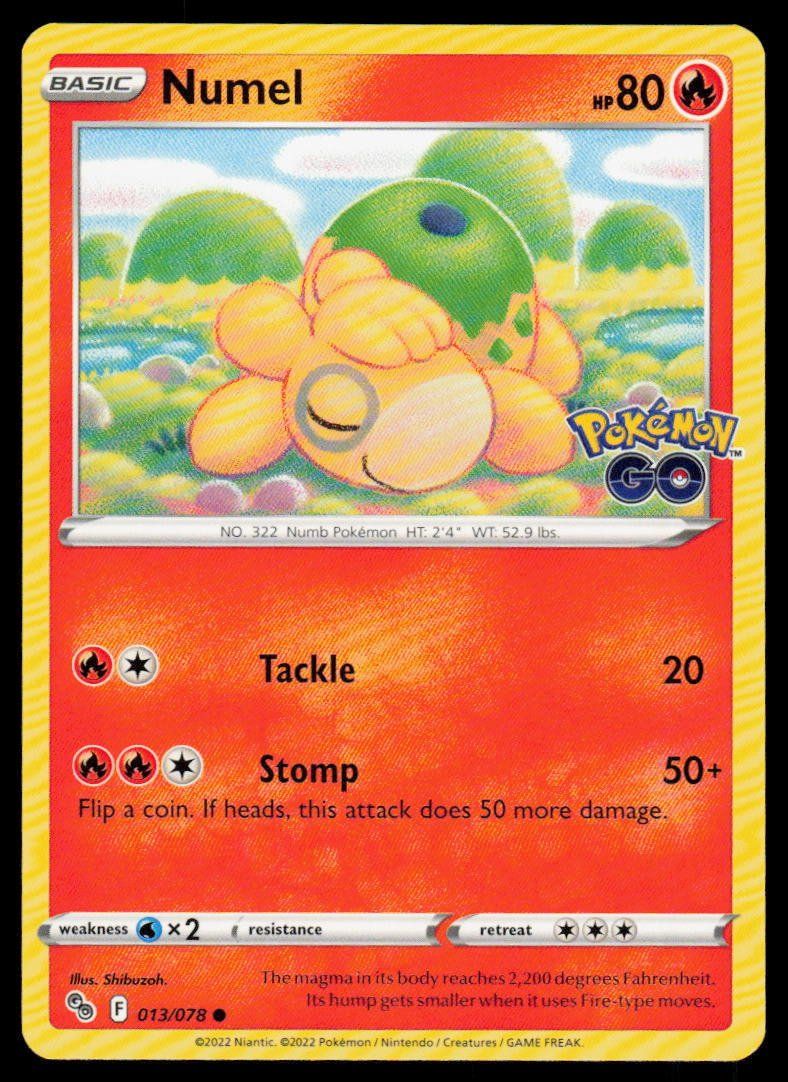 Pokémon Carte collezionabili: Pokemon Numel 013/078 – Usato da Herisau venduto da Pokemon2025