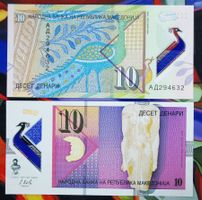 Macedonia 10 Dinari Polymer UNC