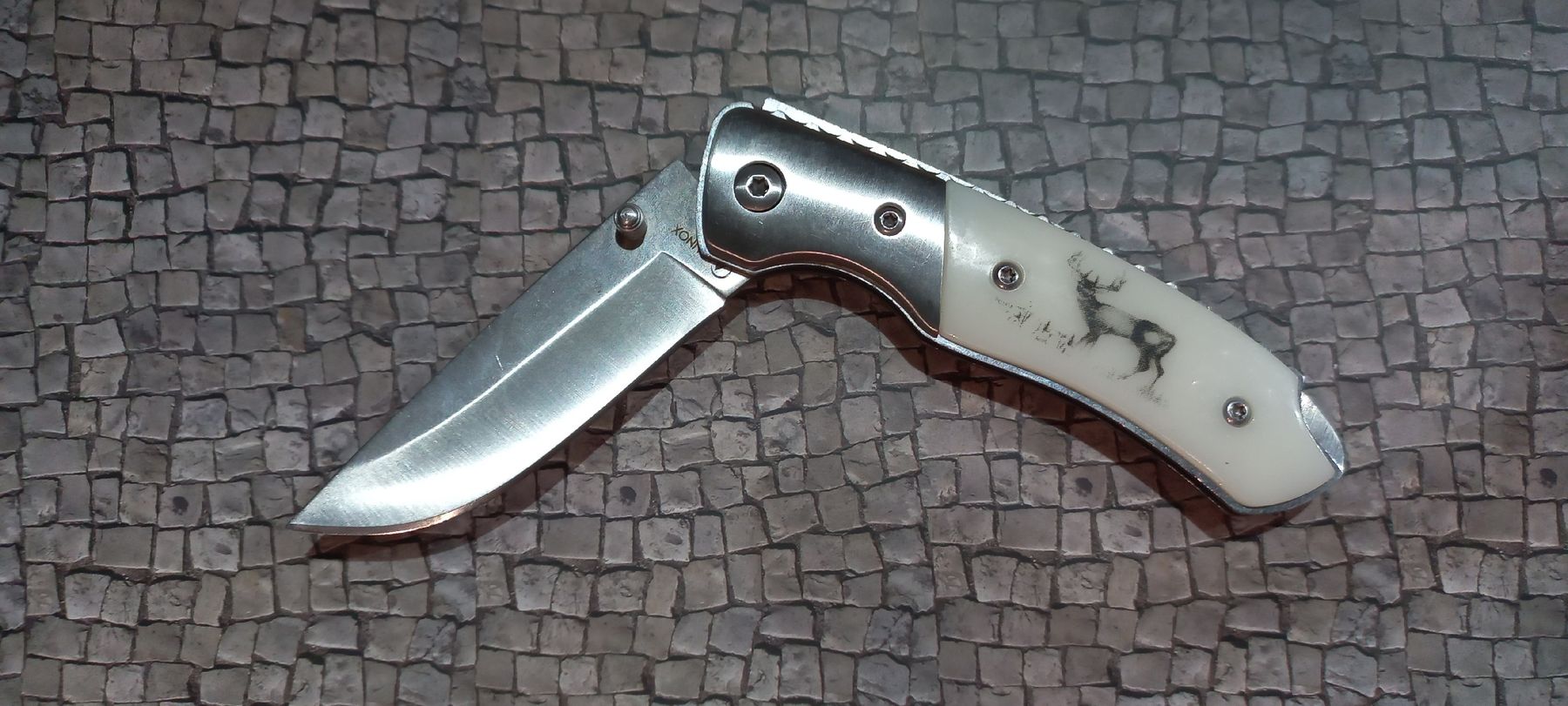 Coltelli tascabile: Taschenmesser mit Reh – Usato da Bellinzona venduto da pa-bo