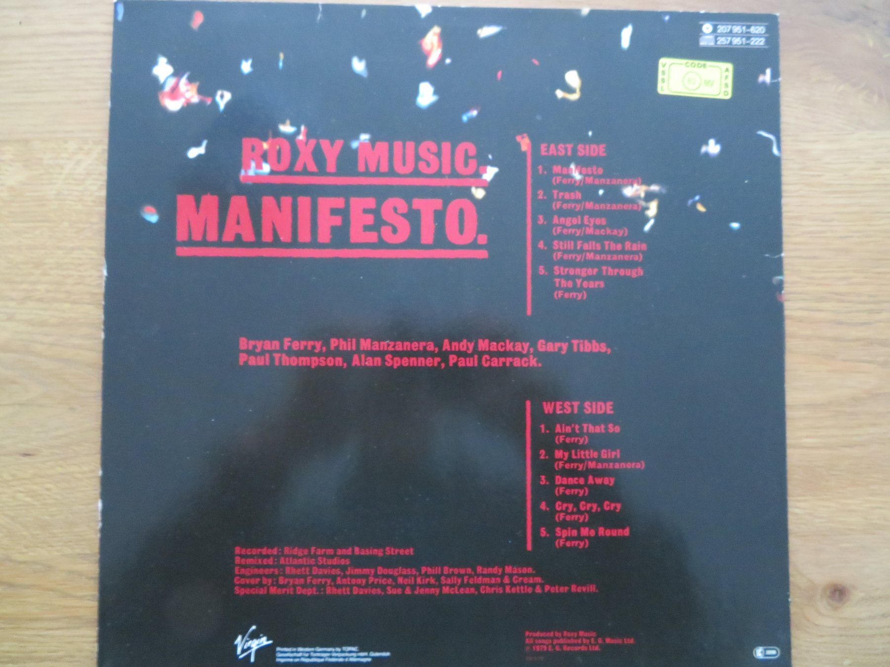 Dischi in vinile: ROXY MUSIC MANIFESTO – Nuovo (secondo la descrizione) da Zürich venduto da max_cp5f 1