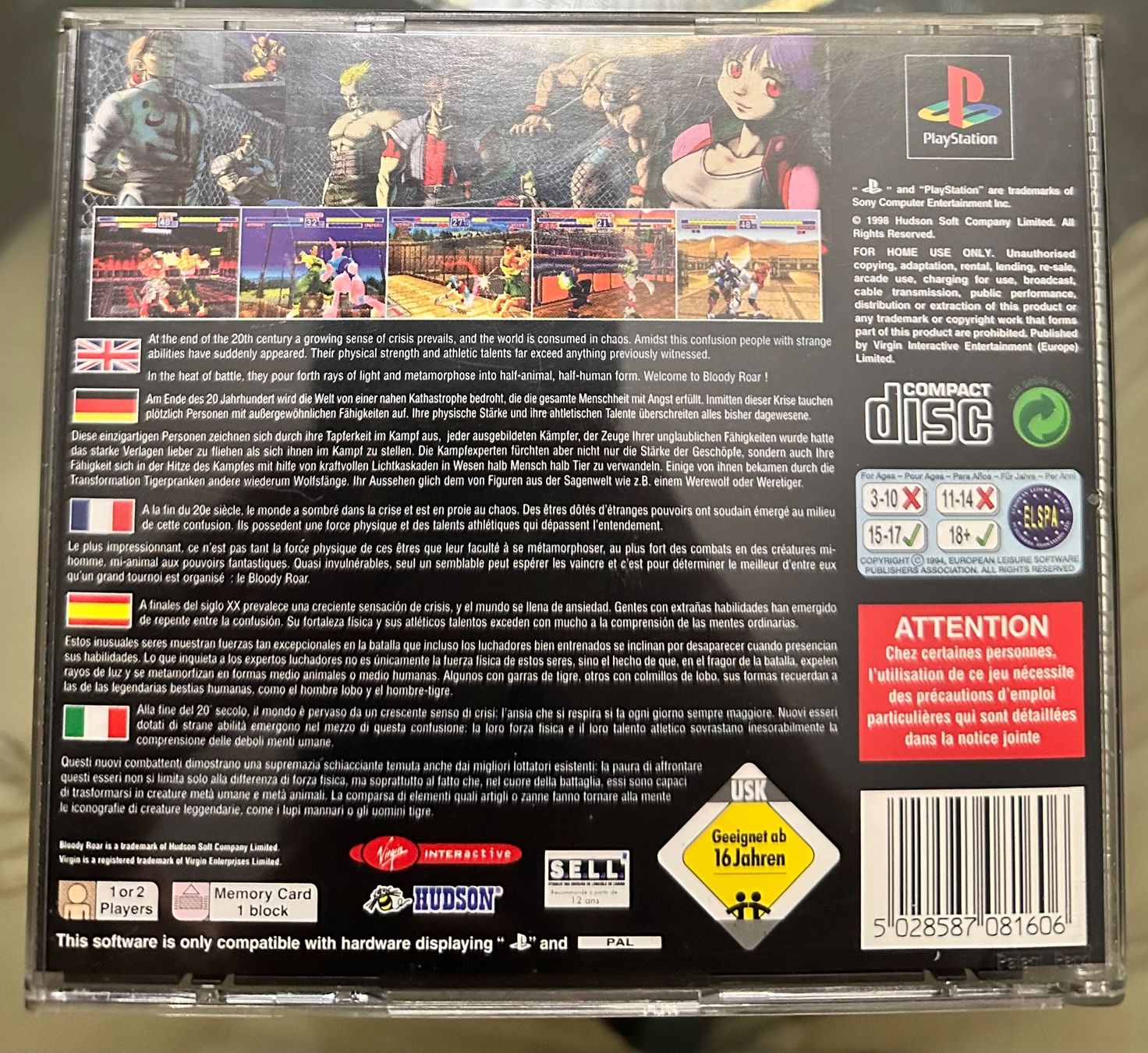 Giochi: Bloody Roar PS1 – Usato da Payerne venduto da gil_92mn 1