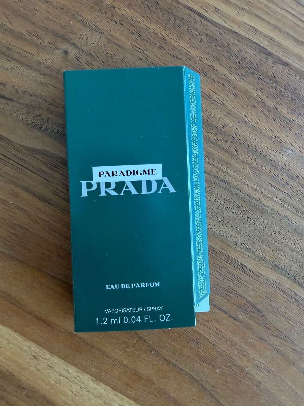 Prada Profumi & Eau de Toilette: Prada Paradigme Eau de Parfum 1.2ml – Nuovo e nell'imballaggio originale da Wilen b. Wollerau venduto da rosmarin13