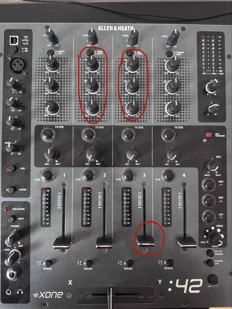 Allen & Heath Console di mixaggio: Allen & Heath Xone:42 – Usato da Sempach Station venduto da sashley33 3