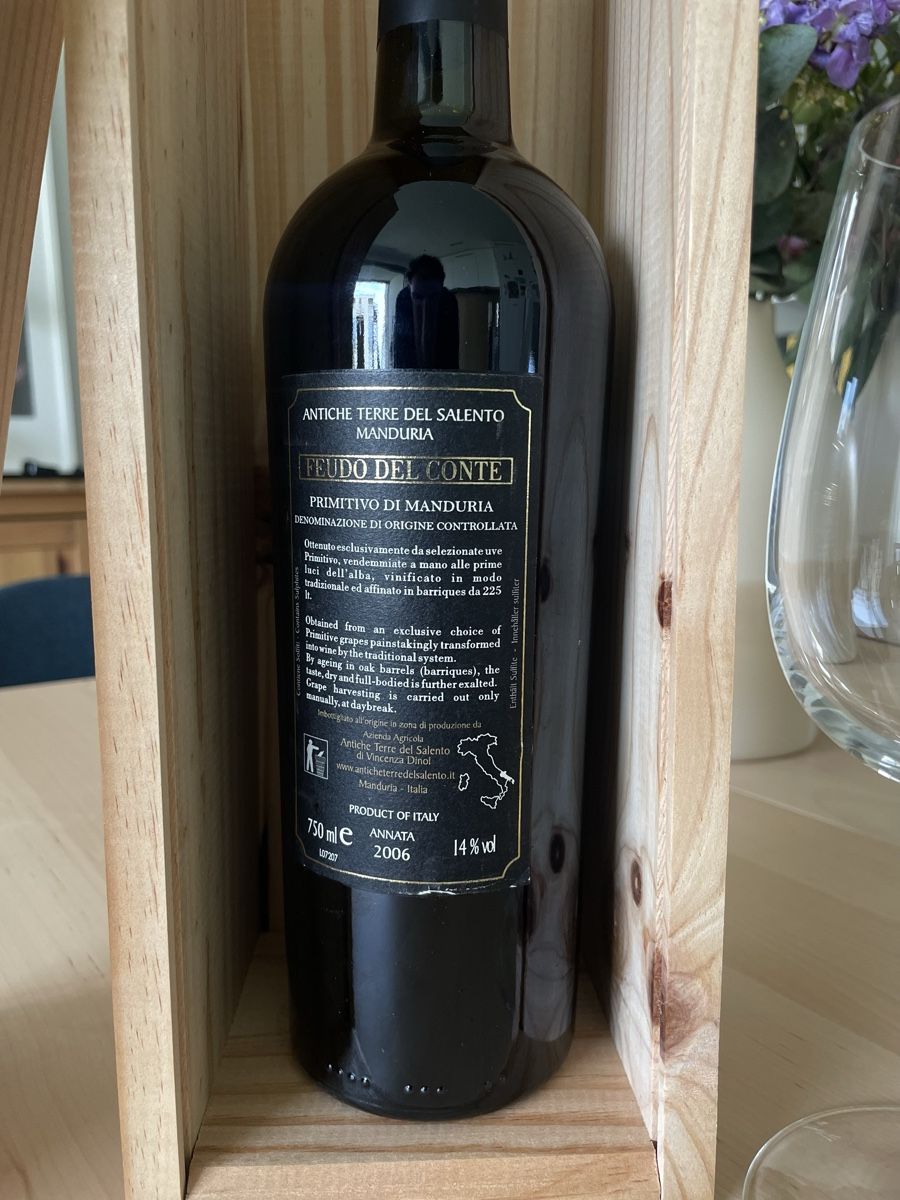 Wein: Feudo del Conte Primitivo Red Wine – Neu und originalverpackt aus Glattpark(Opfikon) von fra_6n5b 2