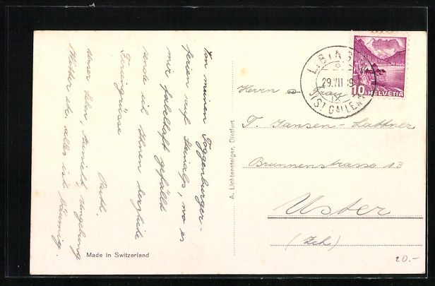 Cartoline postali: Libingen, Totalansicht aus der Vogelscha – Usato da Berlin venduto da bartko-reher 1