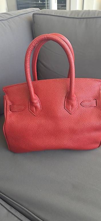 Sacs femmes: Echte Leder Handtasche rot / gold – D'occasion à St. Urban par kun_9gl9 3