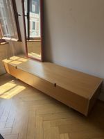 Holz Sideboard mit Rollen, 2 Tueren, 140cm lang