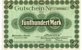 Hoerde 500 Mark 20.09.1923 VZ-VZ+