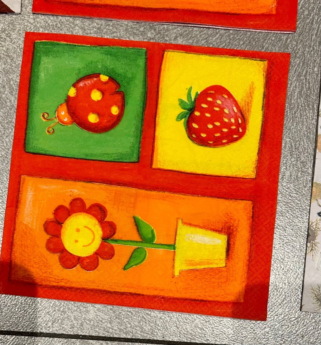 Servietten: 12 Servietten fleurs et feuilles - lot 5 – Neu (gemäss Beschreibung) aus Arbedo von nadia1973 3