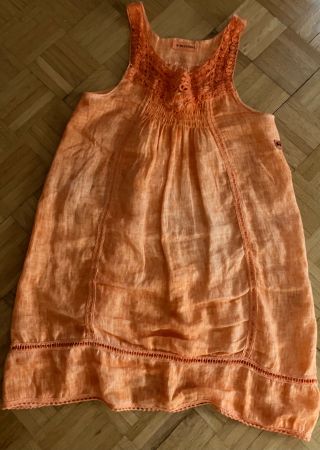 Tolles Marken Sommerkleid "Bleifrei", Gr. 38, 100% Leinen