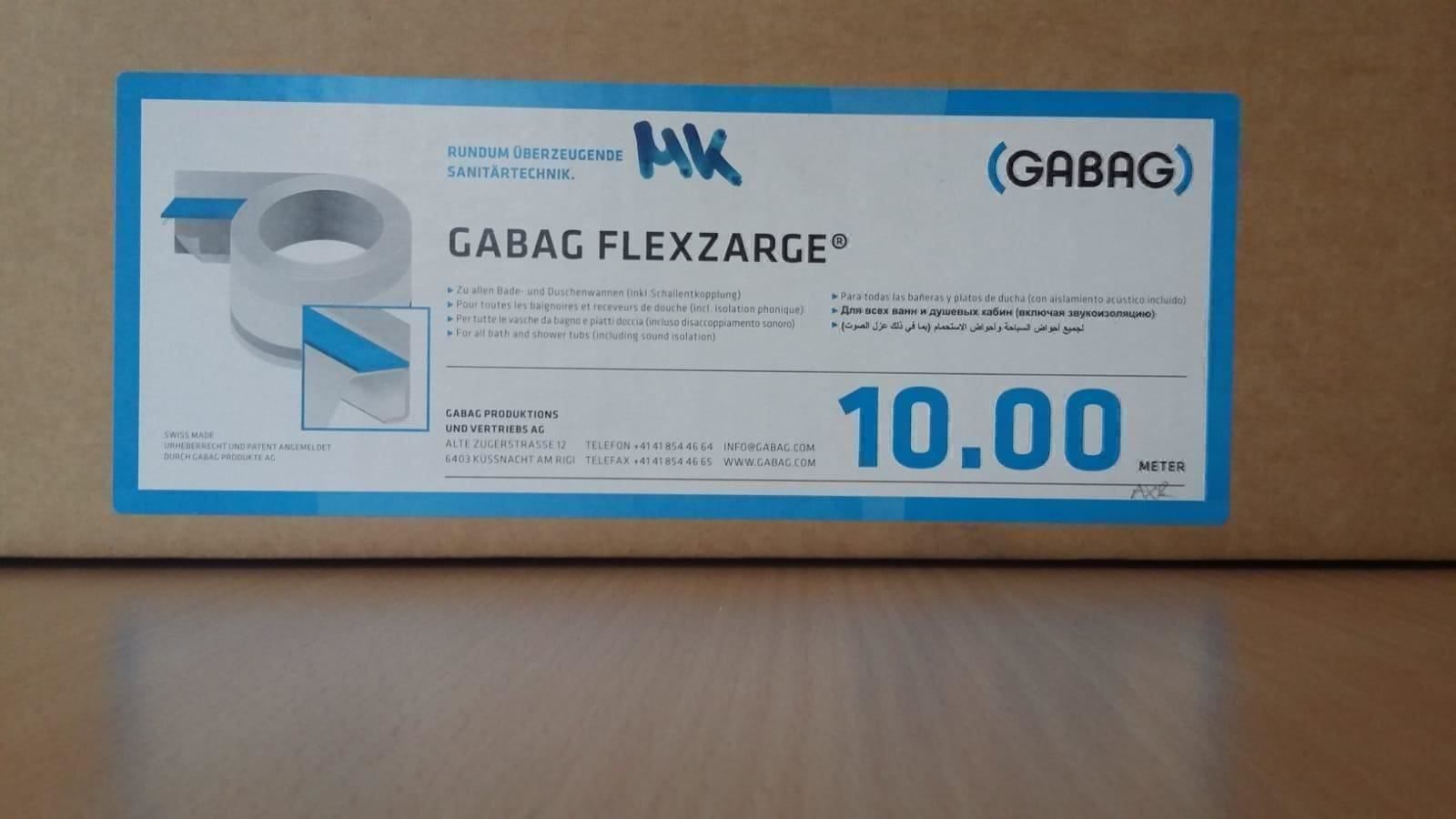 Dekobänder: Gabag Flexband Flexzarge ab  1 Meter – Neu und originalverpackt aus Schaffhausen von ABW-Trading