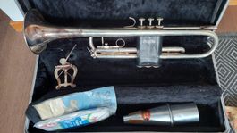 Bach Trompete, versilbert, mit Koffer & Zubehör!🎺🎶