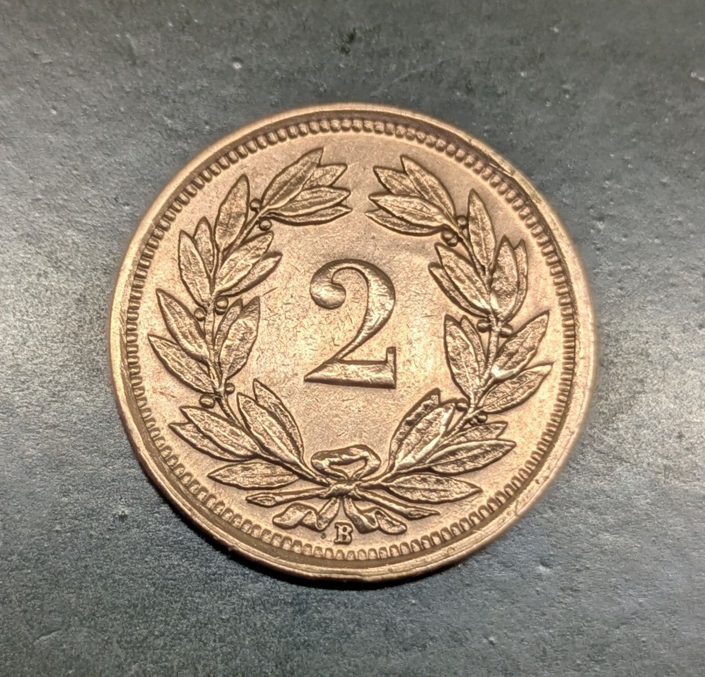 Tutti le monete: 2 Rappen Jg. 1933 (Bronze) – Usato da Zetzwil venduto da Spitz70 1