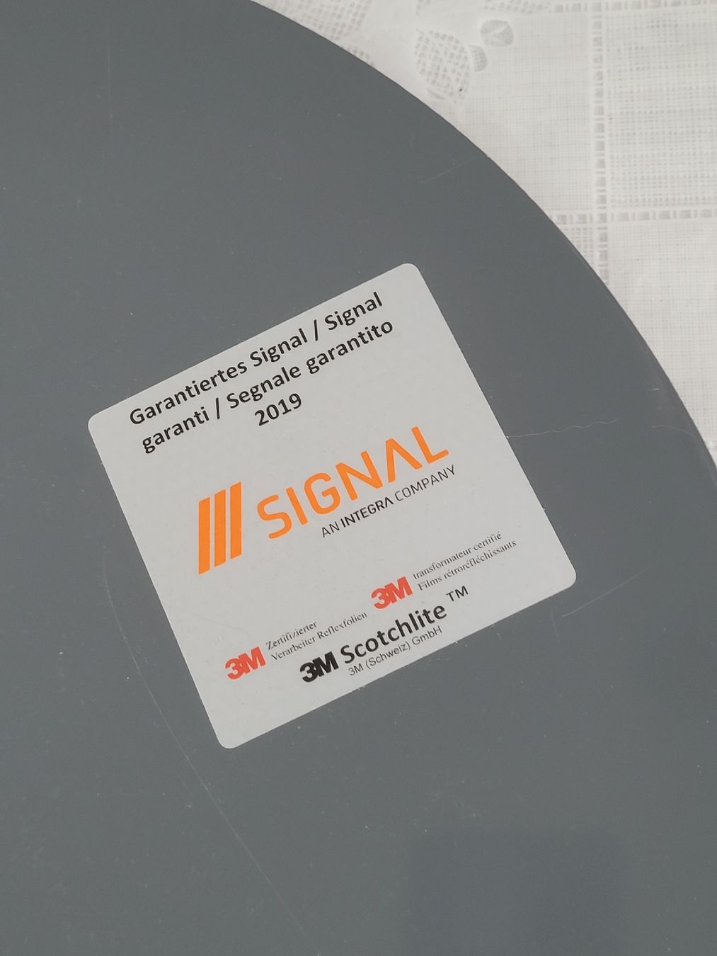 Schilder: Warnschild Stahlblech 40cm  – Gebraucht aus Buttikon SZ von Corendo 2